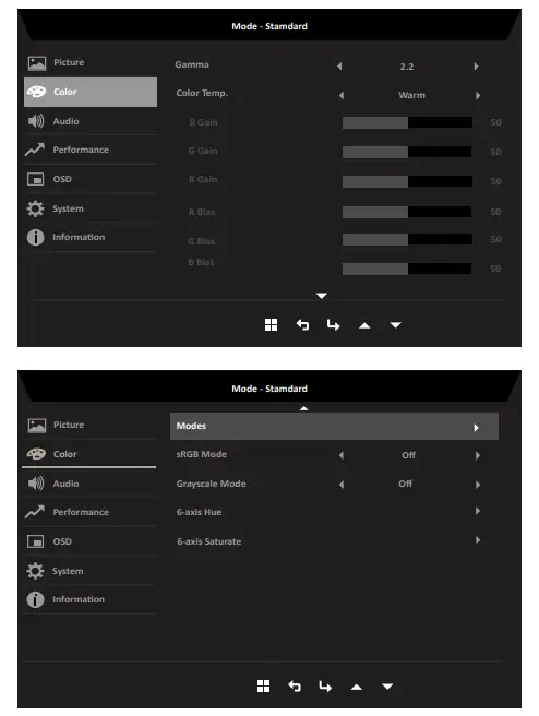 acer RL242Y LCD Monitor - Color