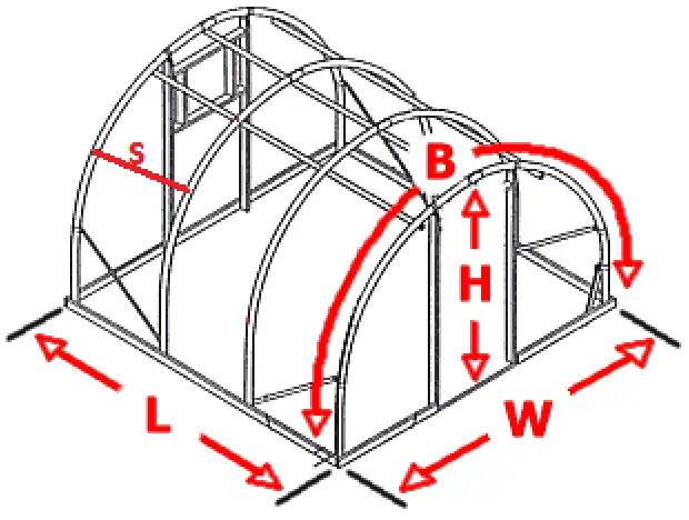 ACF Greenhouses Solawrap UV Greenhouse Bubble Plastic Film - Dimention