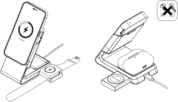 ALOGIC Matrix 3 in 1 Universal Magnetic Charging Dock D3b