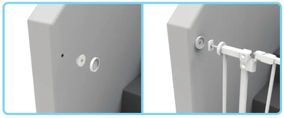 Perma 2777 Extra Tall Easy Fit Baby Gate - Pads