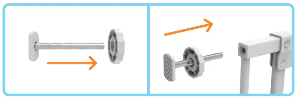 Perma 2777 Extra Tall Easy Fit Baby Gate - corner