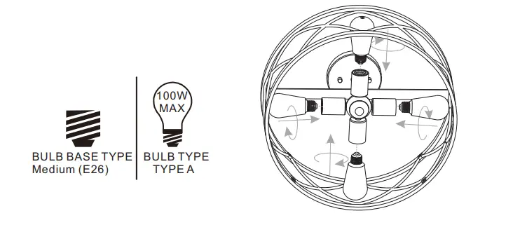 QUOIZEL QSF5632MBK Cedar Park 4 Light Matte Black Semi Flush Mount Ceiling Light - Bulbs