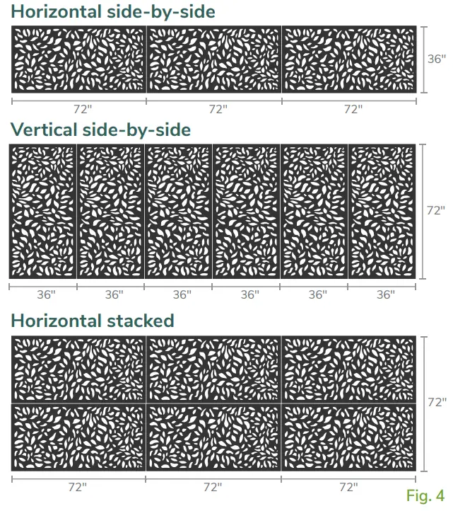 DESIGN-VU 36X72 Inch Panels Outdoor Panels - Fig 4