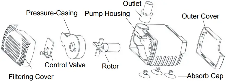 glitzhome JK2007300003 Resin Fountain Statue Outdoor Fountain-FIG3