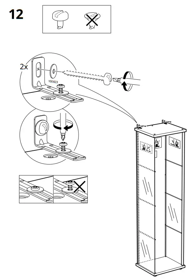 IKEA DETOLF Glass Door Cabinet - fig 13