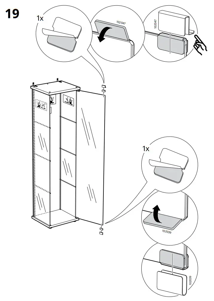 IKEA DETOLF Glass Door Cabinet - fig 19