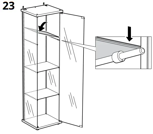 IKEA DETOLF Glass Door Cabinet - fig 23