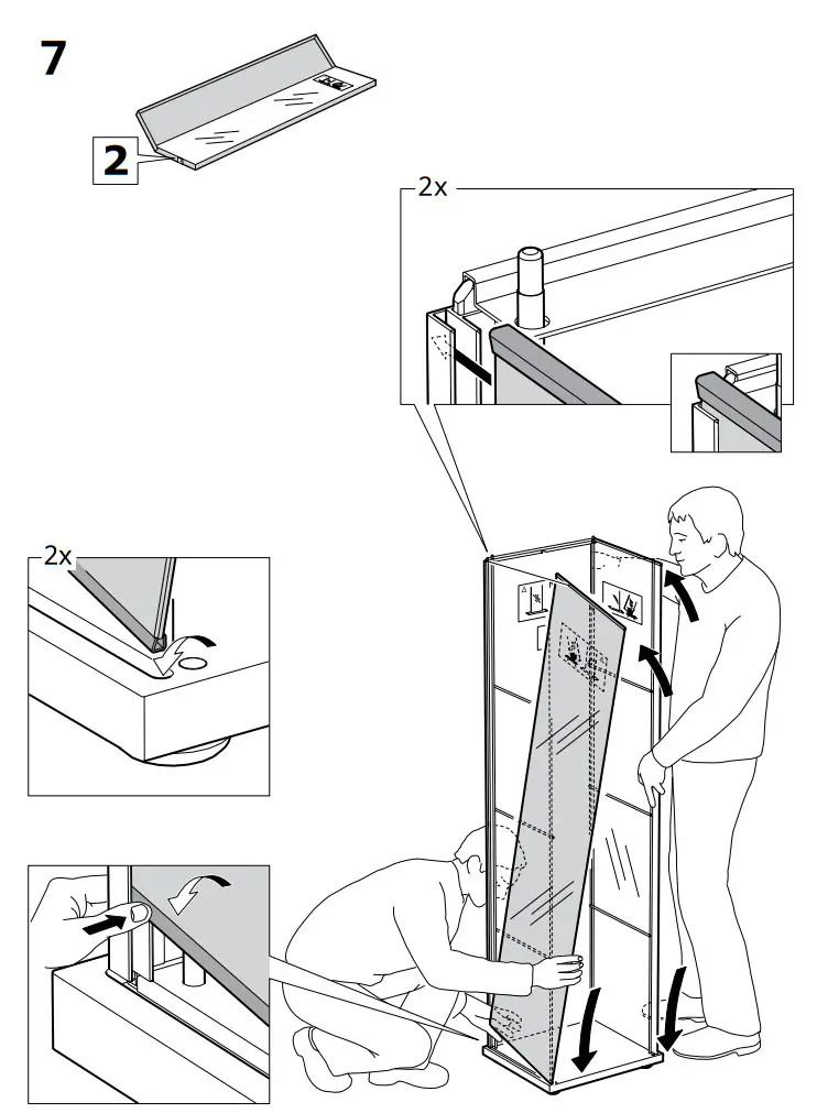 IKEA DETOLF Glass Door Cabinet - fig 9