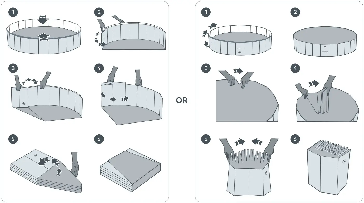 Meowant MW PS02 Foldable Dog Bathing Pool - Stroage