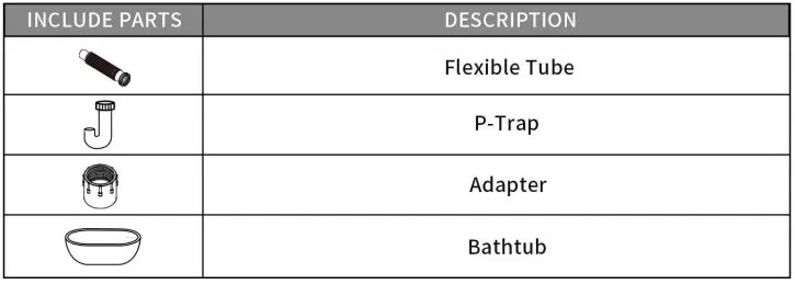 MOKLEBA-SF-6028ABW-Acrylic-Double-Slipper-Flatbottom-Non-Whirlpool-Freestanding-Bathtub-FIG-2