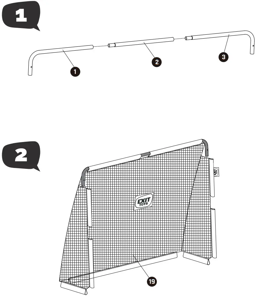 EXIT TOYS MSP 310 V01 EXIT Coppa Soccer Goal - Figure 1