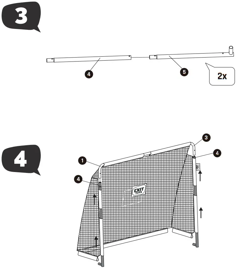 EXIT TOYS MSP 310 V01 EXIT Coppa Soccer Goal - Figure 2