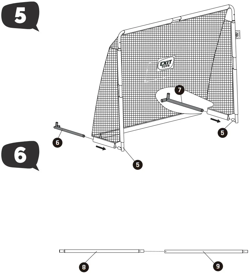 EXIT TOYS MSP 310 V01 EXIT Coppa Soccer Goal - Figure 3