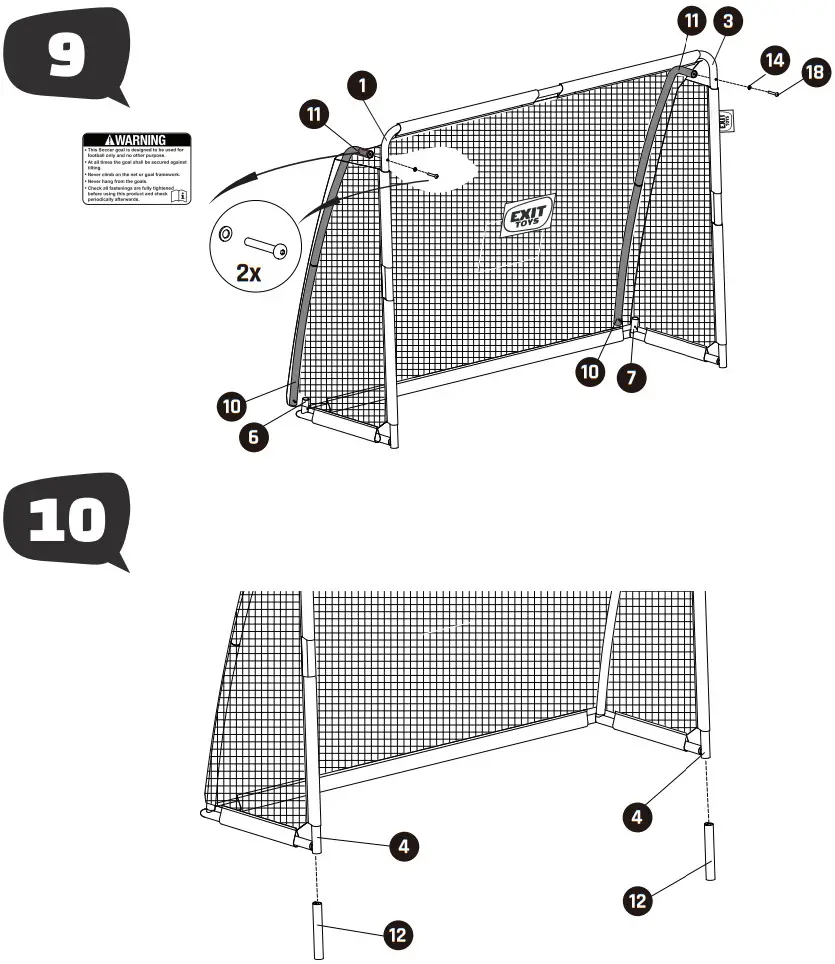 EXIT TOYS MSP 310 V01 EXIT Coppa Soccer Goal - Figure 5