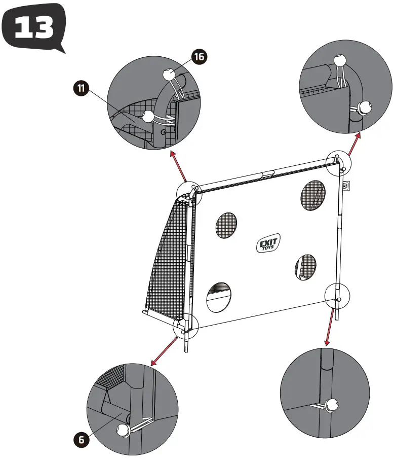 EXIT TOYS MSP 310 V01 EXIT Coppa Soccer Goal - Figure 7