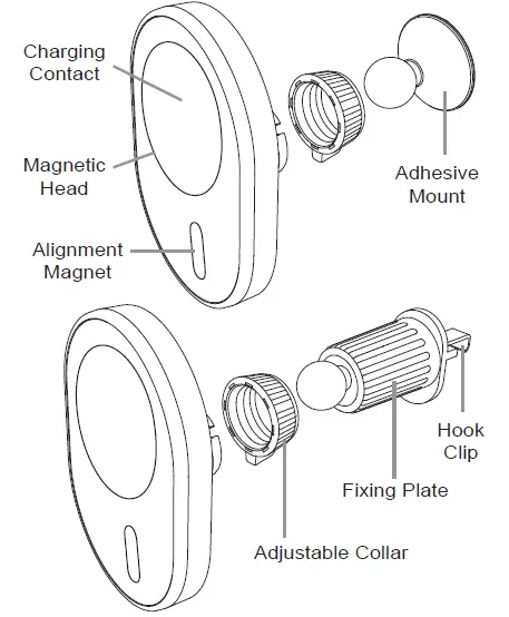Aerpro-APMSMG1-Dashand-Vent-Mount-Magnetic-Holder-2