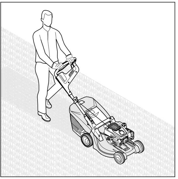 STIHL 448 1 TC Lawn Mower - Mowing