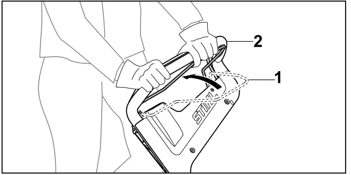 STIHL 448 1 TC Lawn Mower - Starting the Engine4