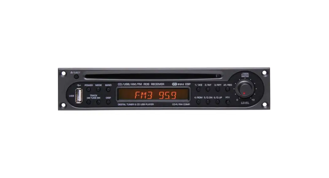 Jdm A4346 Cdr-100rdsu Cd/usb Player/ Fm-rds Receiver User Manual Jdm A4346 Cdr-100rdsu Cd/usb Player/ Fm-rds Receiver User Manual