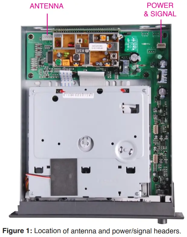 JDM A4346 CDR 100RDSU CD USB Player FM RDS Receiver - INTERNAL CONNECTIONS