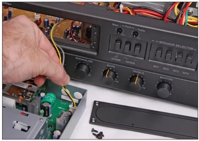 JDM A4346 CDR 100RDSU CD USB Player FM RDS Receiver - Remove the tape