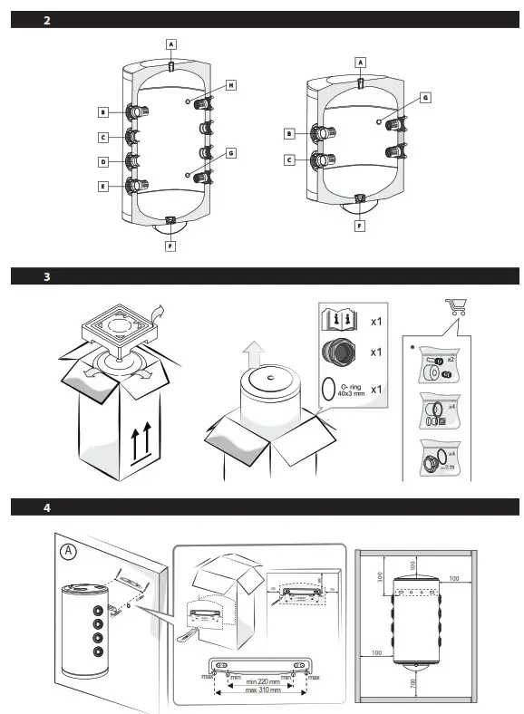 TESY VB 3038 D02 P Floor Standing Buffer Tank - Fig2