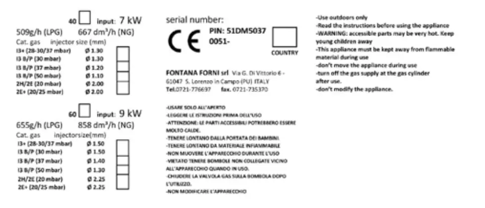 FONTANA FORNI FFMAES60 Maestro Gas Pizza Oven - icon 1
