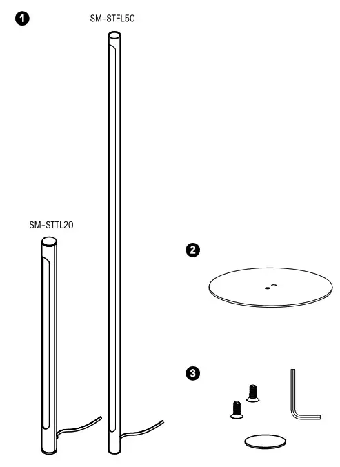 dals SM STTL20 BK Axis Digital Stick Lamp - fig