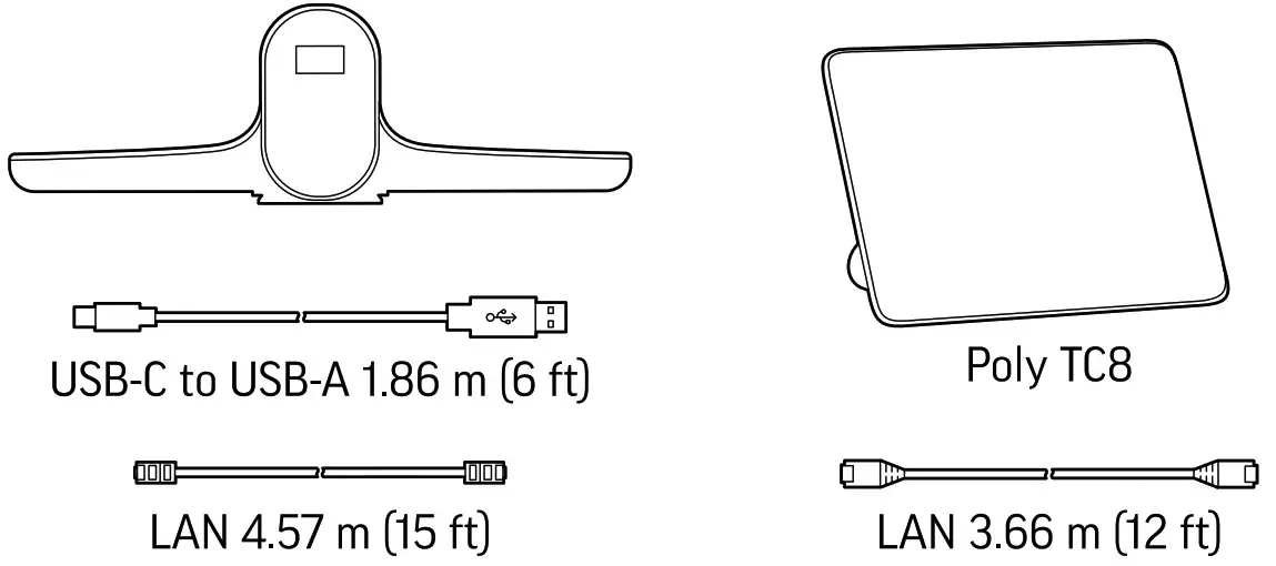 poly G7500 Kit with Studio E70 and TC8 Wireless Presentation System - Content 1