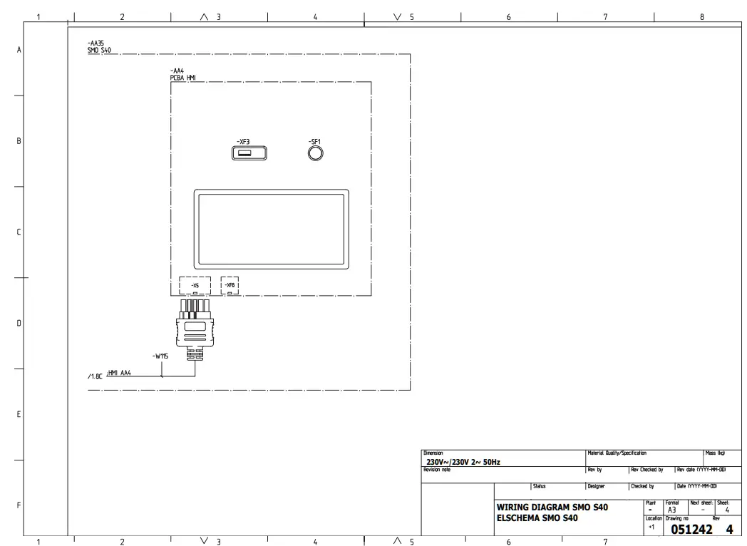 NIBE SMO S40 Indoor Control Module - Electrical circuit diagram4