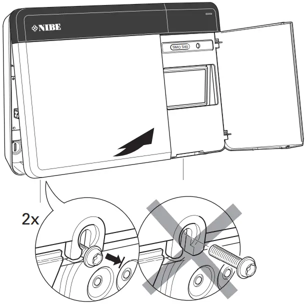 NIBE SMO S40 Indoor Control Module - Open front hatch3