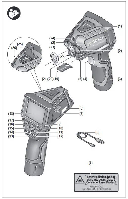 BOSCH GIS 1000 C Professional Thermal Detector and Imager - fig 1