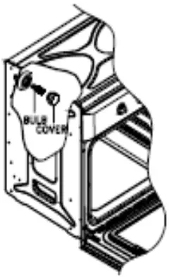 Replacing of the oven bulb