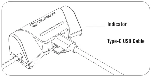 OLIGHT Array 2 Pro Rechargeable LED Headlamp - CHARGING