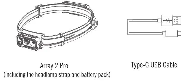 OLIGHT Array 2 Pro Rechargeable LED Headlamp - IN THE BOX
