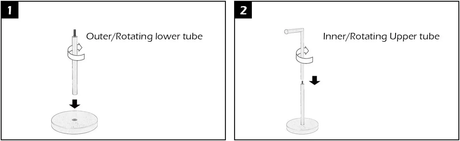 BWE A 91016 N Round Free Standing Toilet Paper Holder - fig 2