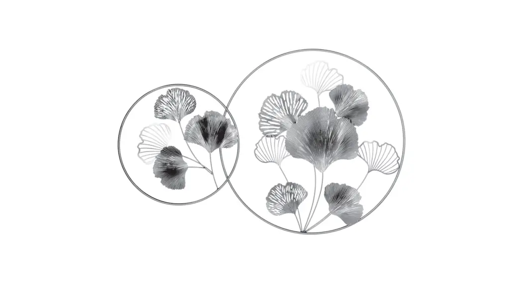 Homcom 830-652v00mx Gold 3d Metal Wall Art Modern Ginkgo Leaves Hanging Wall Sculptures Home Decor Instruction Manual