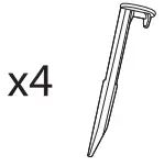 SHARPER IMAGE 5 Ft. Inflatable Animated Jack O Lantern - Stake A