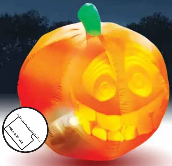 SHARPER IMAGE 5 Ft. Inflatable Animated Jack O Lantern - To Use