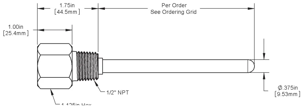 Machined Thermowell