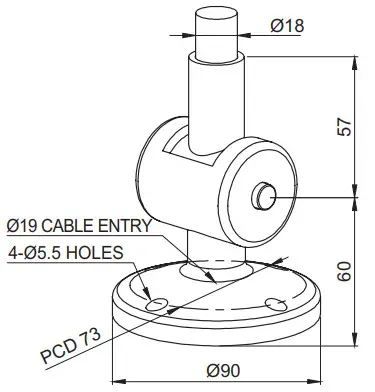 Qlight STA25SLM Slim LED Tower Lights - Pole Mounting 8