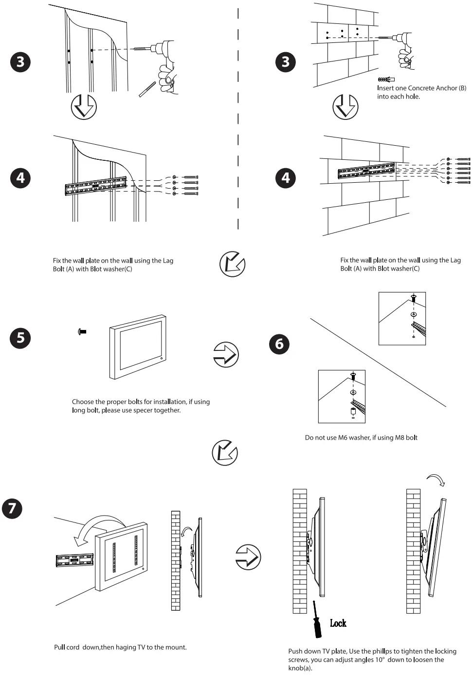 ADJ 190 00009 LED TV Wall Mount - Wall Mount 2