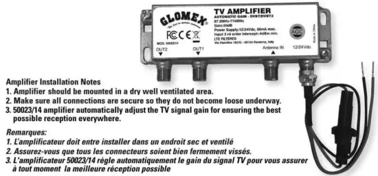 FIG 9 AMPLIFIER INSTALLATION 50023 14 FOR NASHIRA AGC DAB AND TALITHA AGC DAB.JPG
