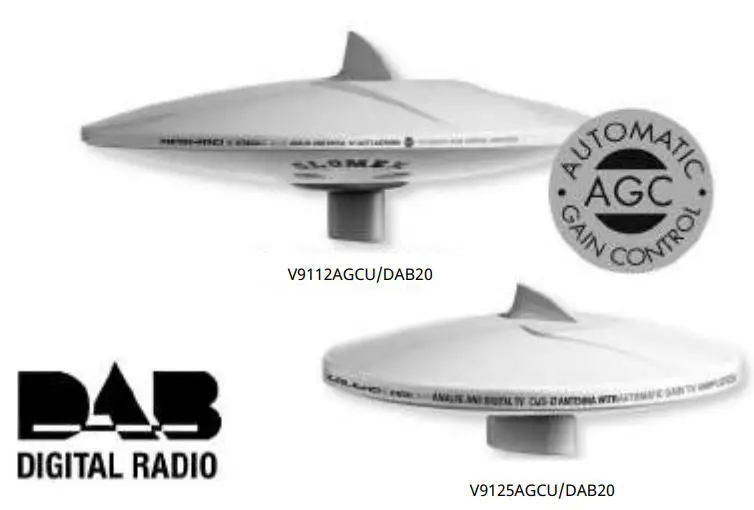 Glomex V9112agcu Dvb-t2 Tv Antennas Range Owner's Manual Glomex V9112agcu Dvb-t2 Tv Antennas Range Owner's Manual