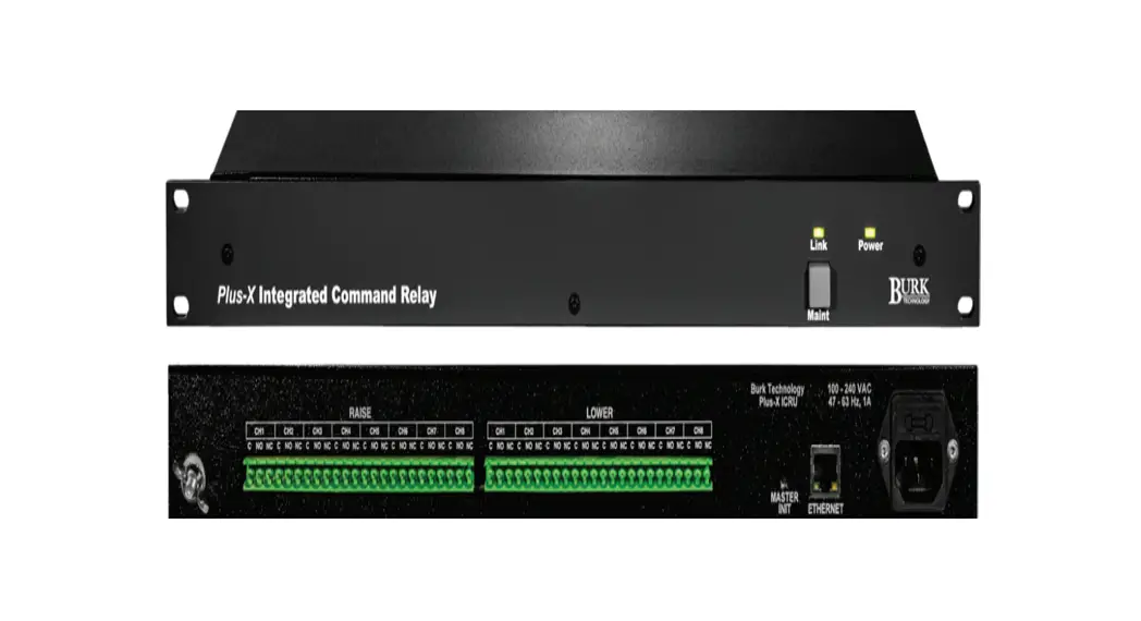 Burk Technology Plus-x Icru Integrated Command Relay Unit User Guide