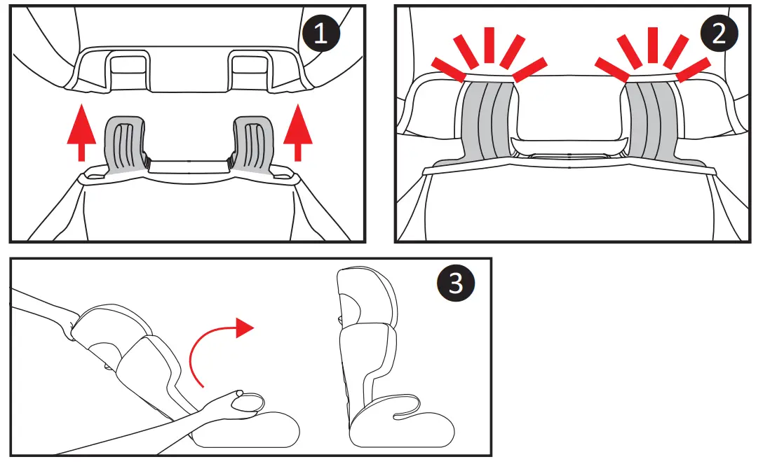 SECURE ELITE 2 In 1 Belt Positioning Booster Car Seat - Backet
