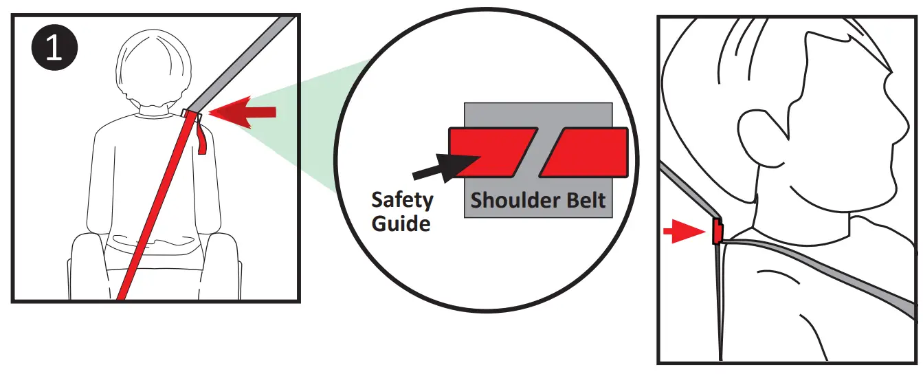 SECURE ELITE 2 In 1 Belt Positioning Booster Car Seat - Backet12