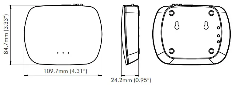 H 2818WIN HUEDA Hub WiFi Controller - PRODUCT DIMENSION 1