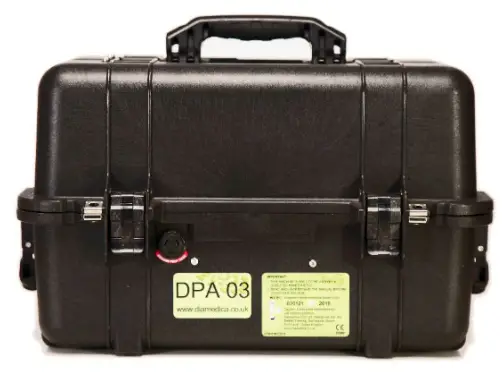 diamedica DPA 03 Twin Vaporiser Portable Anaesthesia System - case