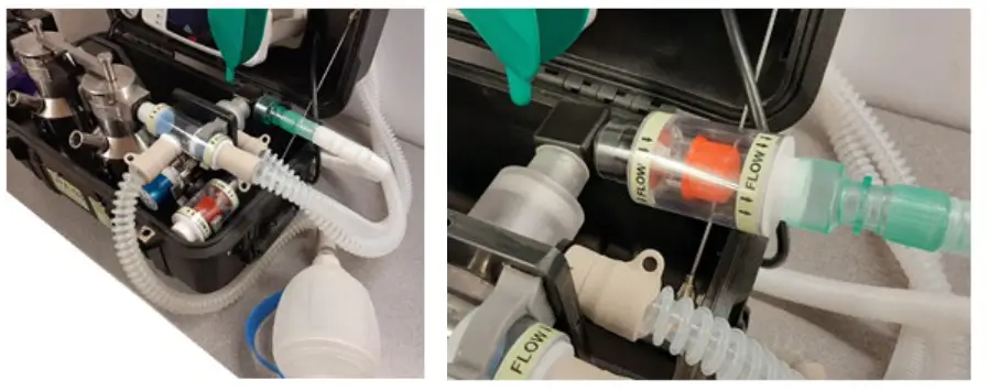 diamedica DPA 03 Twin Vaporiser Portable Anaesthesia System - cylinder